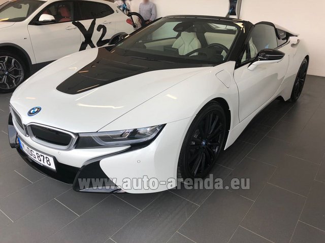 Rental BMW i8 Roadster Cabrio First Edition 1 of 200 eDrive in Luxembourg Findel Airport