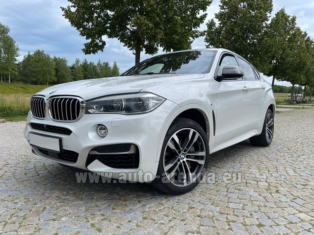 Rental BMW X6 M50d M-SPORT INDIVIDUAL (2019) in Luxembourg Findel Airport