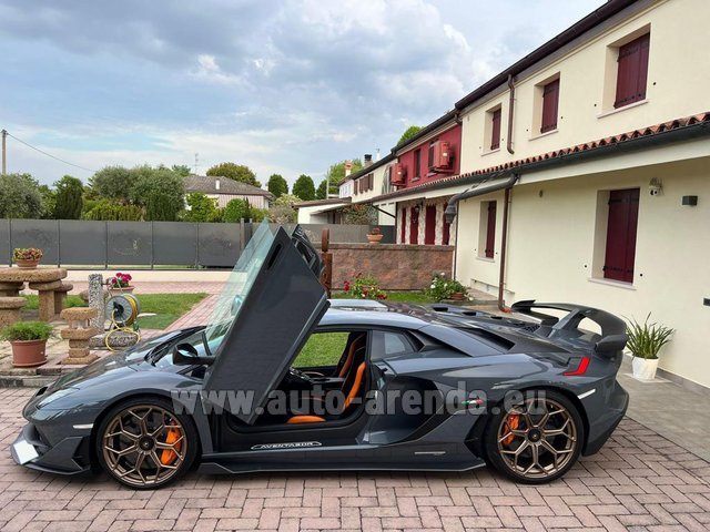 Rental Lamborghini Aventador SVJ in Esch-sur-Alzette