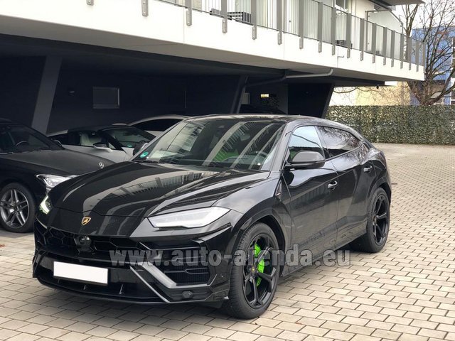 Rental Lamborghini Urus Black in Differdange