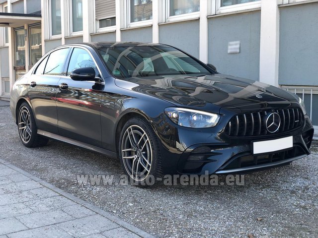 Rental Mercedes-Benz AMG E 53 4MATIC+ Turbo in Luxembourg Findel Airport