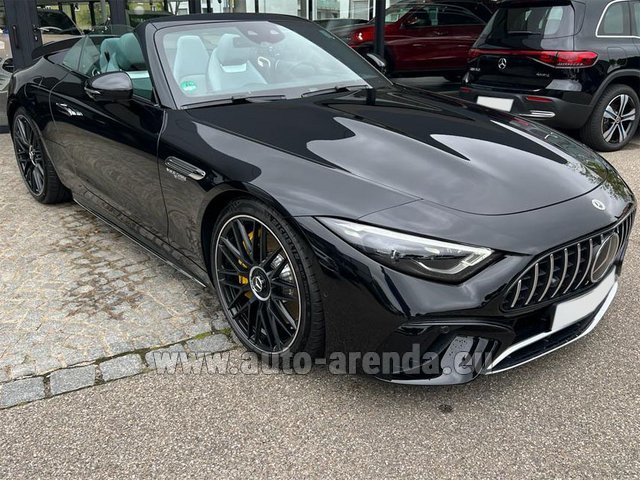 Rental Mercedes-Benz AMG SL 63 Cabrio 4MATIC (2022) 4,0-Liter-V8 585 PS in Luxembourg Findel Airport