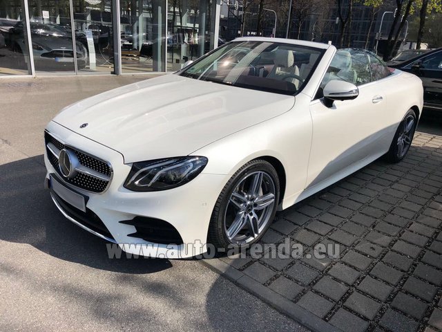 Rental Mercedes-Benz E-Class E 300 Cabriolet equipment AMG in Luxembourg Findel Airport