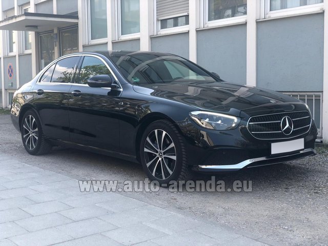 Rental Mercedes-Benz E200 AMG equipment in Luxembourg Findel Airport