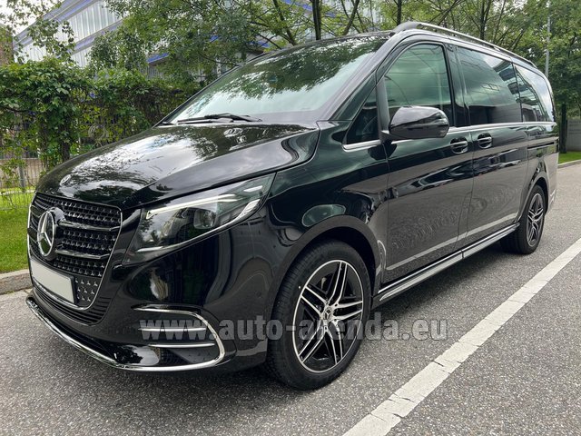 Rental Mercedes-Benz V-Class (Viano) V300d Long AMG Equipment (Model 2024, 1+7 pax, Panoramic roof, Automatic doors) in Luxembourg City