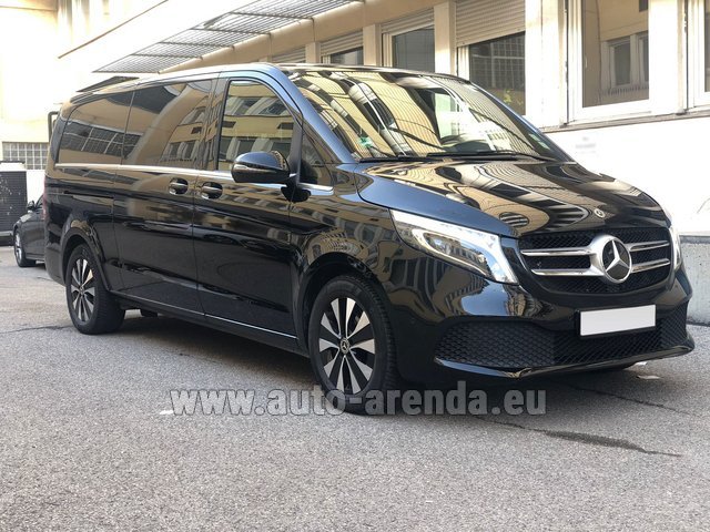 Rental Mercedes-Benz V-Class (Viano) V 300d extra Long (1+7 pax) AMG Line in Luxembourg Findel Airport