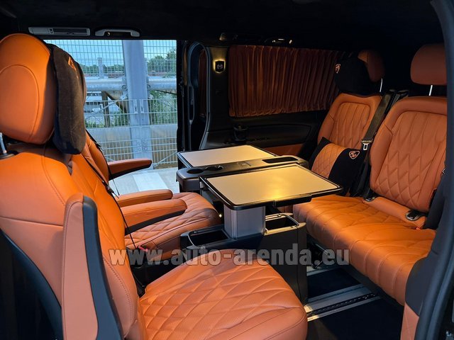 Rental Mercedes-Benz V300d 4Matic VIP/TV/WALL EXTRA LONG (2+5 pax) AMG equipment in Luxembourg City