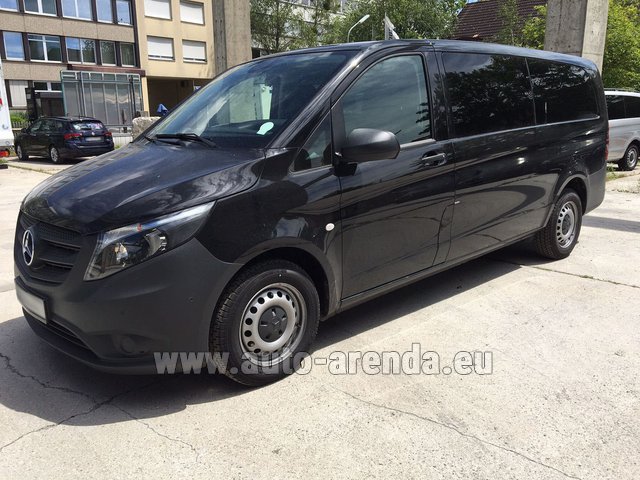Rental Mercedes-Benz VITO Tourer 116 CDI (9 seats) AMG equipment in Luxembourg Findel Airport
