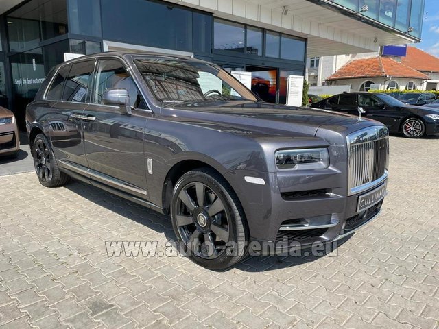 Rental Rolls-Royce Cullinan Graphite in Luxembourg Findel Airport
