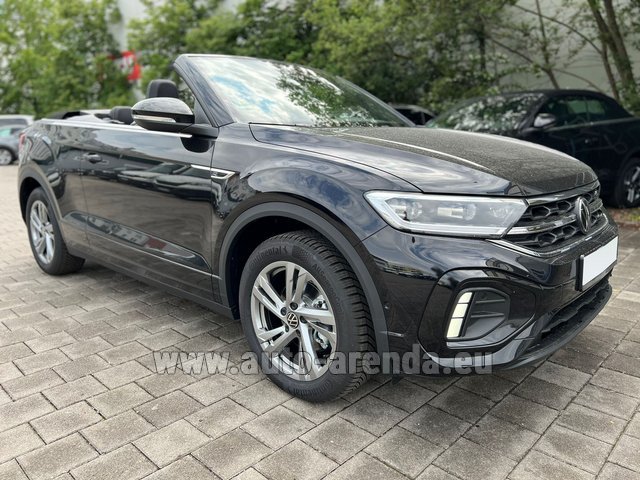 Rental Volkswagen T-Roc Convertible R-Line 1.5 TSI, 2025 year, 4 seats, 150 HR, Black in Luxembourg